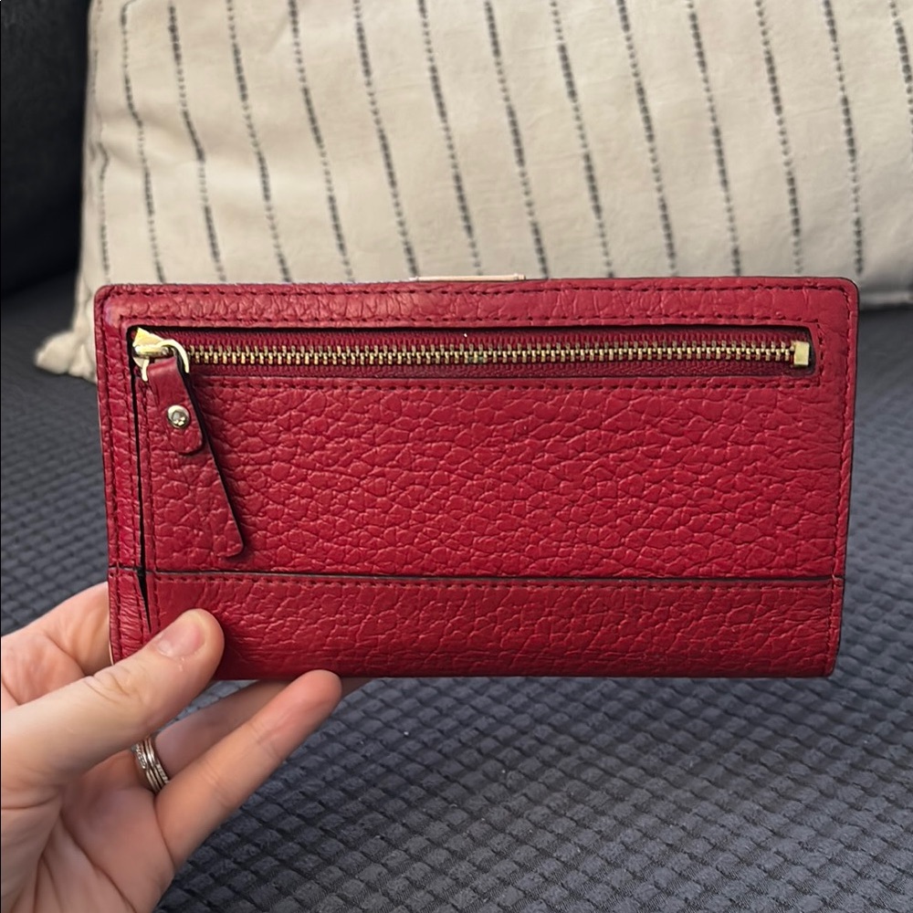 Kate Spade Red Leather Wallet - Picture 3 of 3